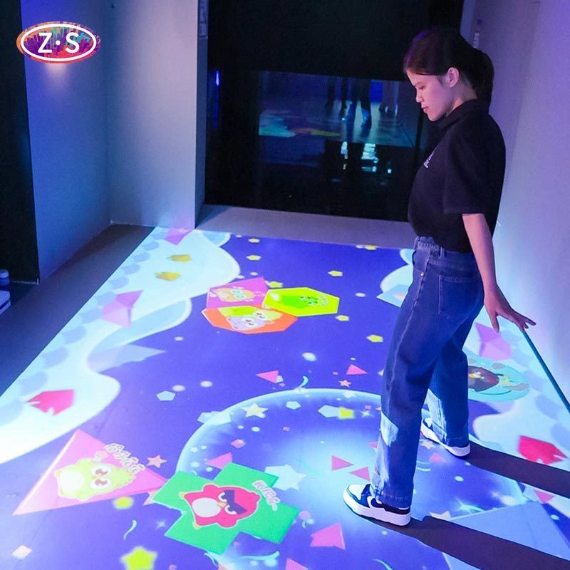 Smart Digital Entertainment Solution Interactive Floor Projector With Instant Setup