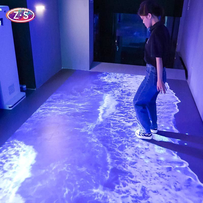 Effortless Portability Smart Interactive Floor Projector for Family Entertainment Zone