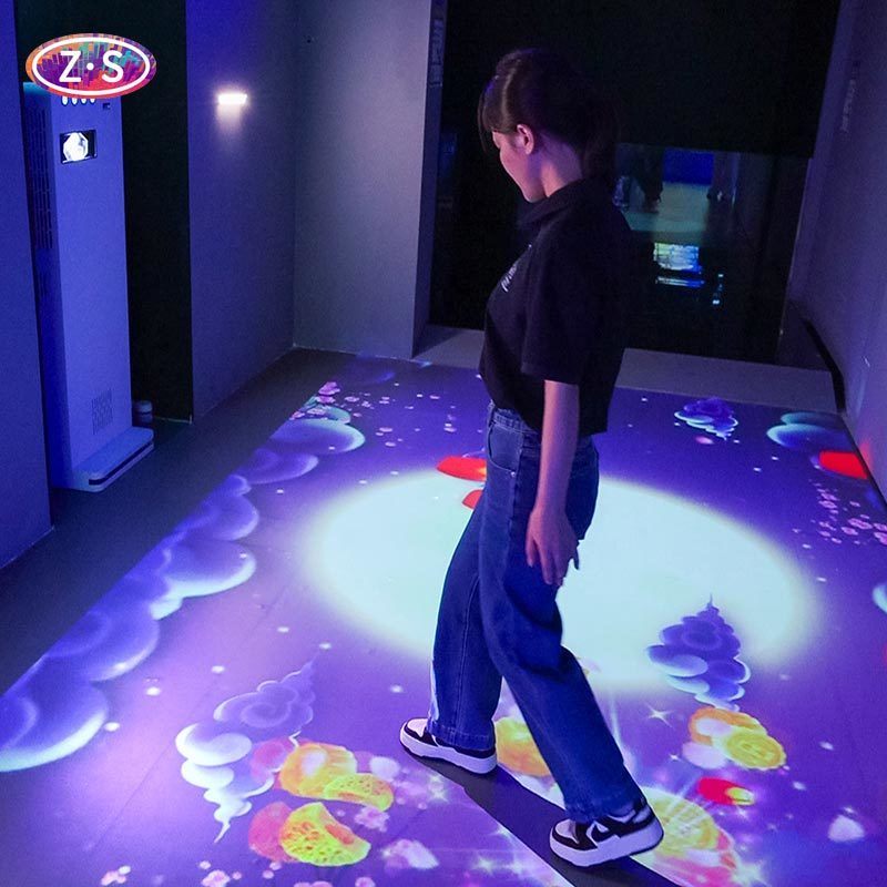 Portable Compact All In One Interactive Floor Projector For Indoor Entertainment 