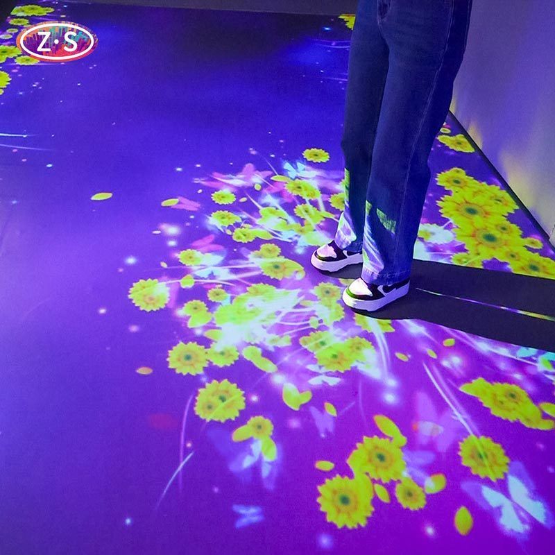 4*2.5m Interactive Floor System Eggs Theme Childrens Games Projected On Floor