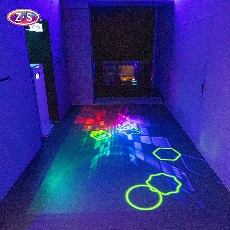 Short Throw All In One Interactive Floor Projector Mobile Display For Play Venues