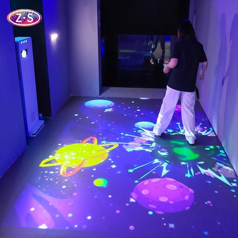 Portable Compact All In One Interactive Floor Projector For Indoor Entertainment 