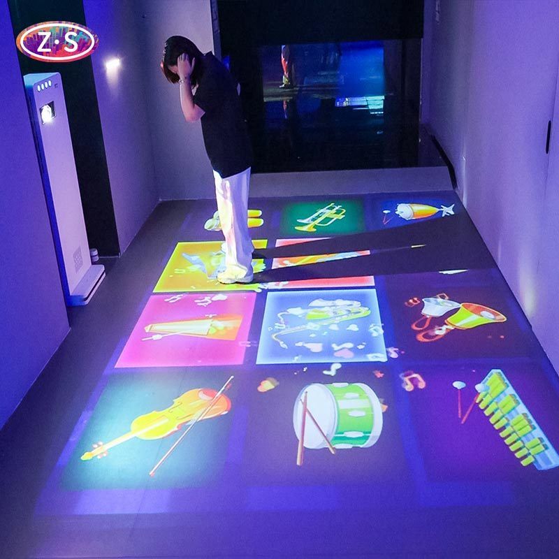 Portable Compact All In One Interactive Floor Projector For Indoor Entertainment 