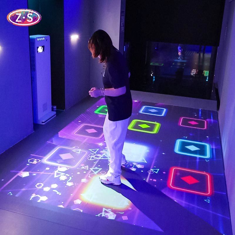 Advanced Motion Sensing System Interactive Floor Projector with Rich Game Content