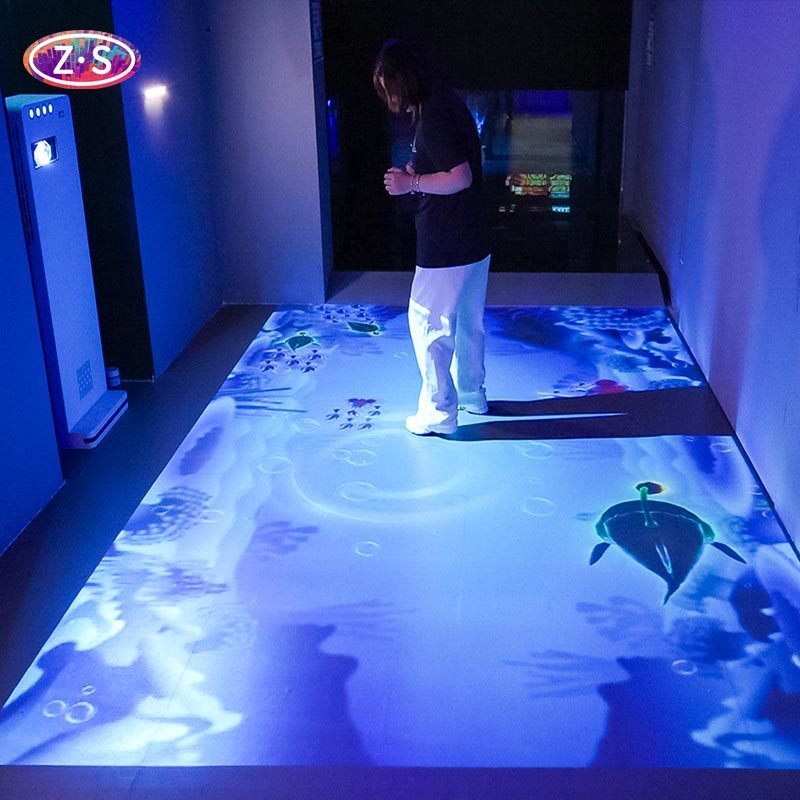 Retail Engagement Interactive Floor Projector With High Impact Visual Games