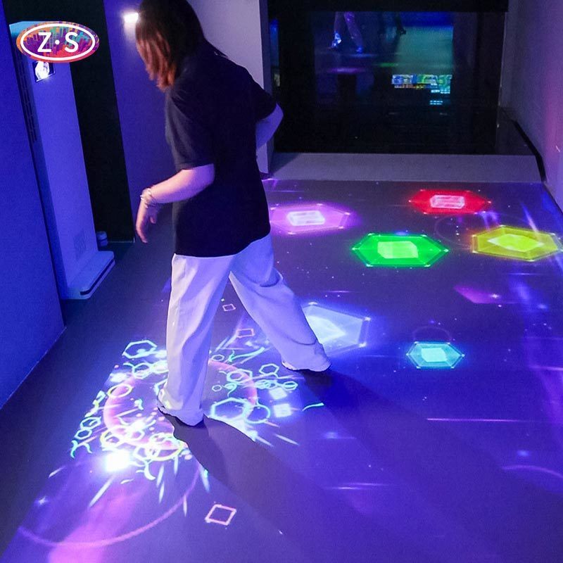 3LCD Technology All In One Interactive Floor Projector For Resort Hotels