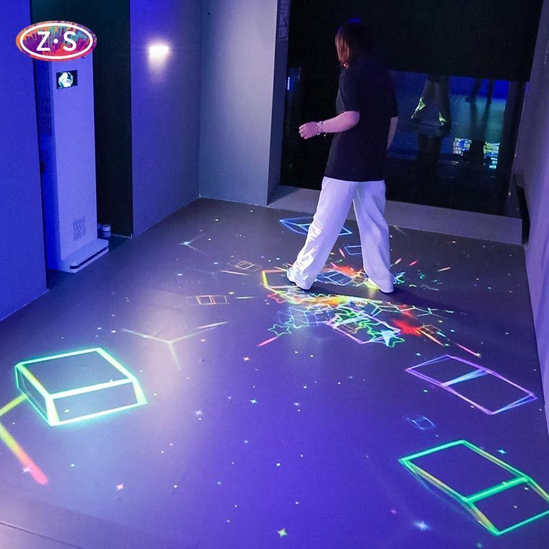 All In One Portable Unit Interactive Floor Projector for Commercial Amusement Park