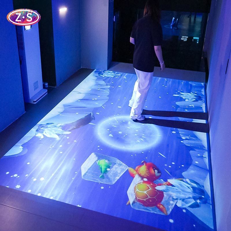Family Entertainment System Interactive Floor Projector For Indoor Play Areas
