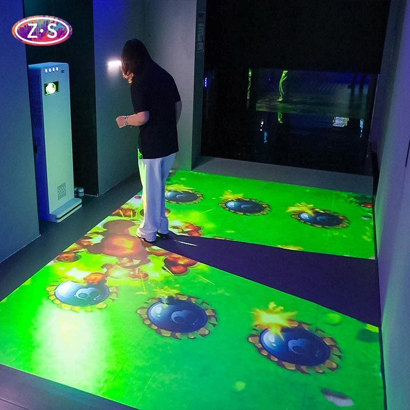 4000 Lumens 1920*1200 Interactive Floor System Real Time For Leisure Centers