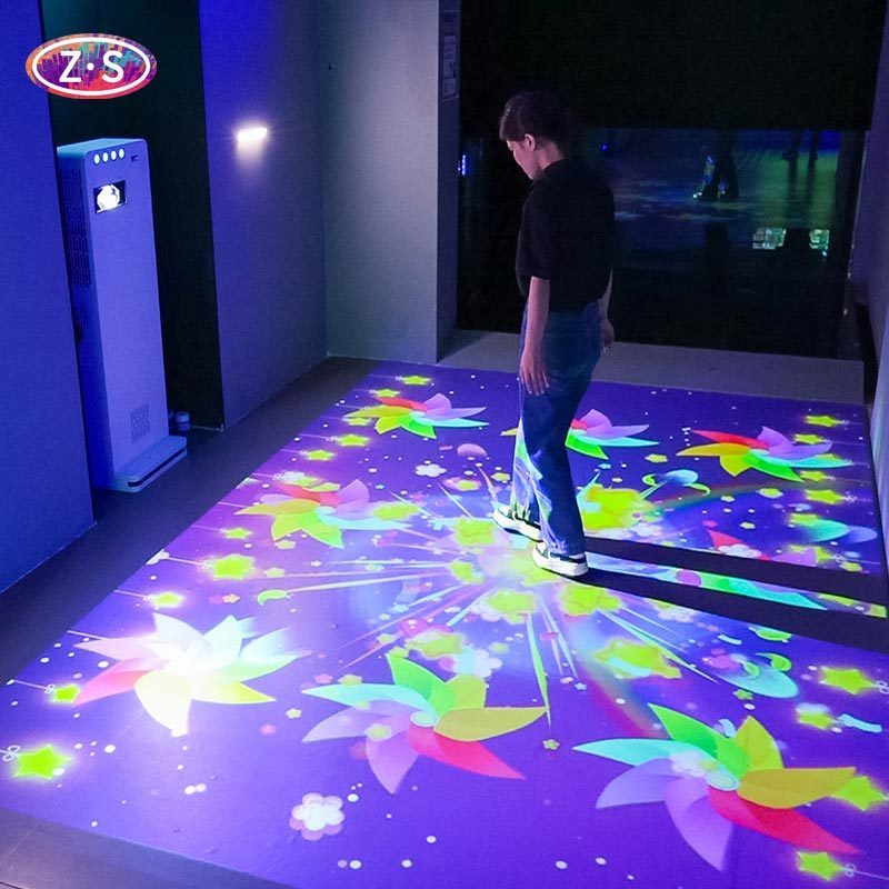 All In One Floor Projection Games 80 HD Assets Laser Light For Science Centers