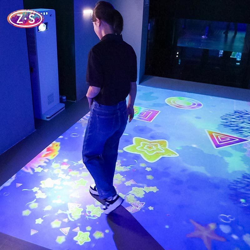 Customizable Solution Interactive Floor Projector For Retail Education And Events
