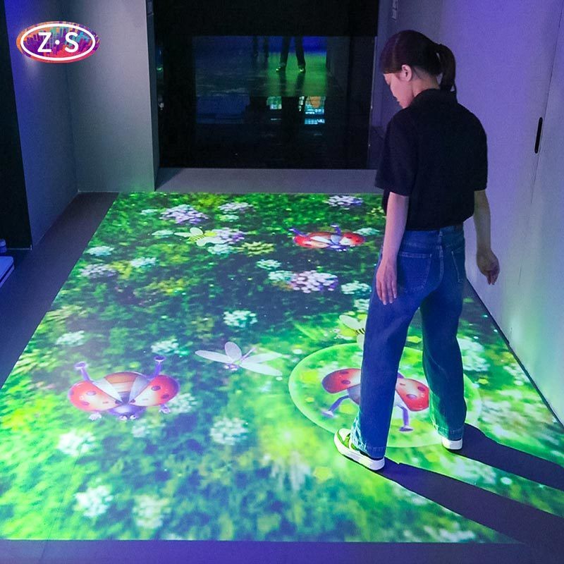  All In One Interactive Floor Projector Multi Scenario Games For Schools
