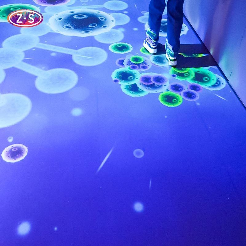 Short Throw All In One Interactive Floor Projector Mobile Display For Play Venues