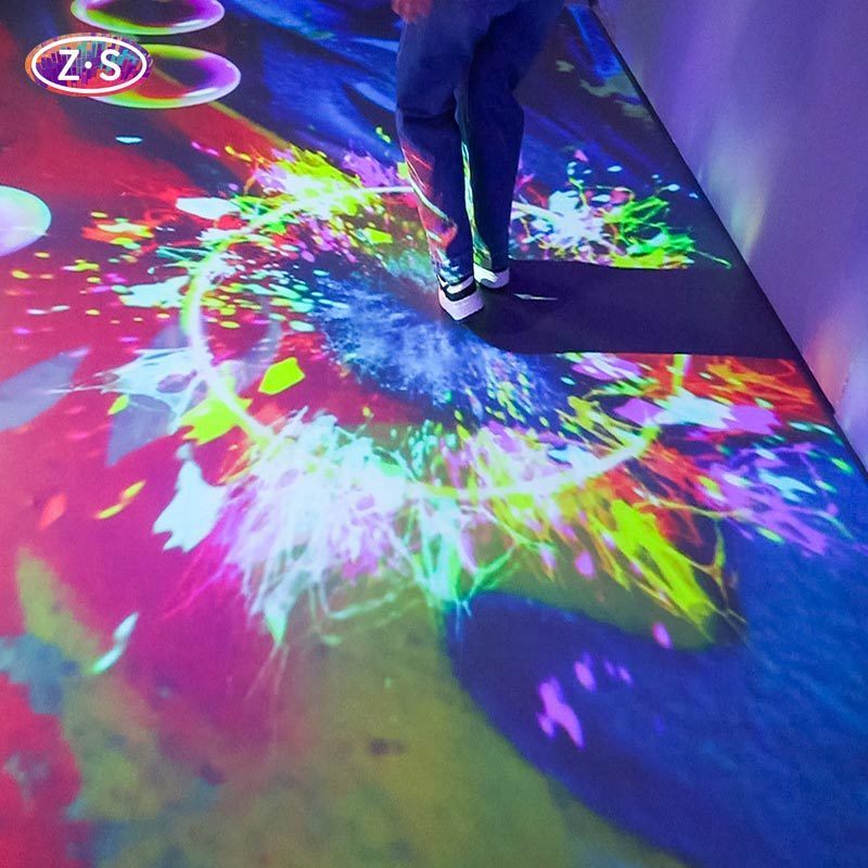 All In One Floor Projection Games 80 HD Assets Laser Light For Science Centers