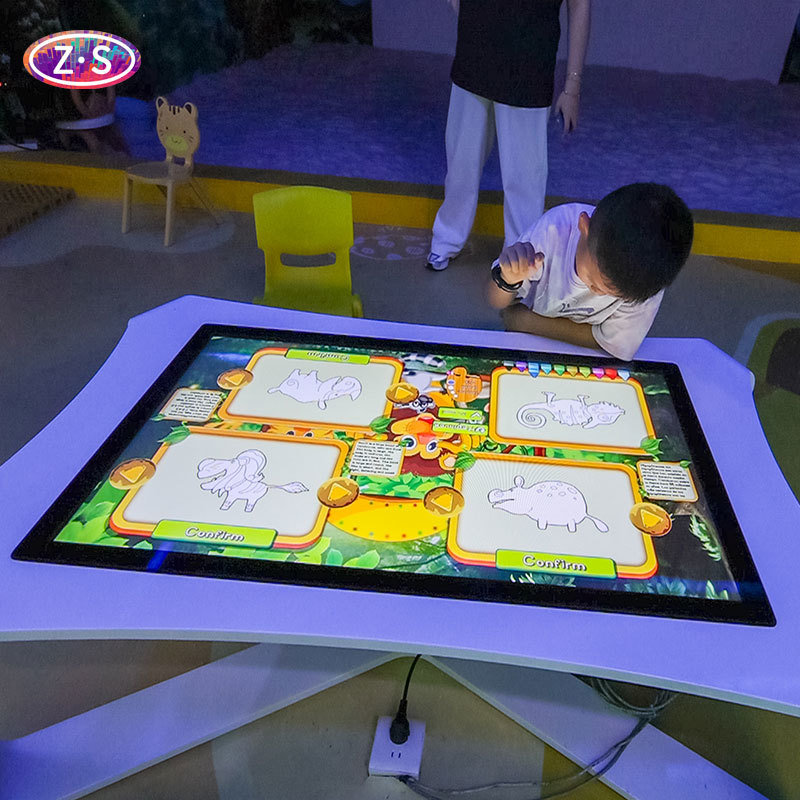 Multi-touch Responsive Painting Touchscreen Meja Datang ke Sistem Proyeksi Hidup