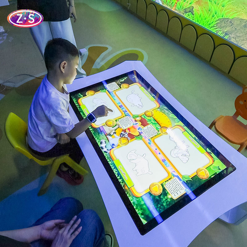 Shopping Mall Interactive Zone with Interactive Coloring Wall for Family Crowds