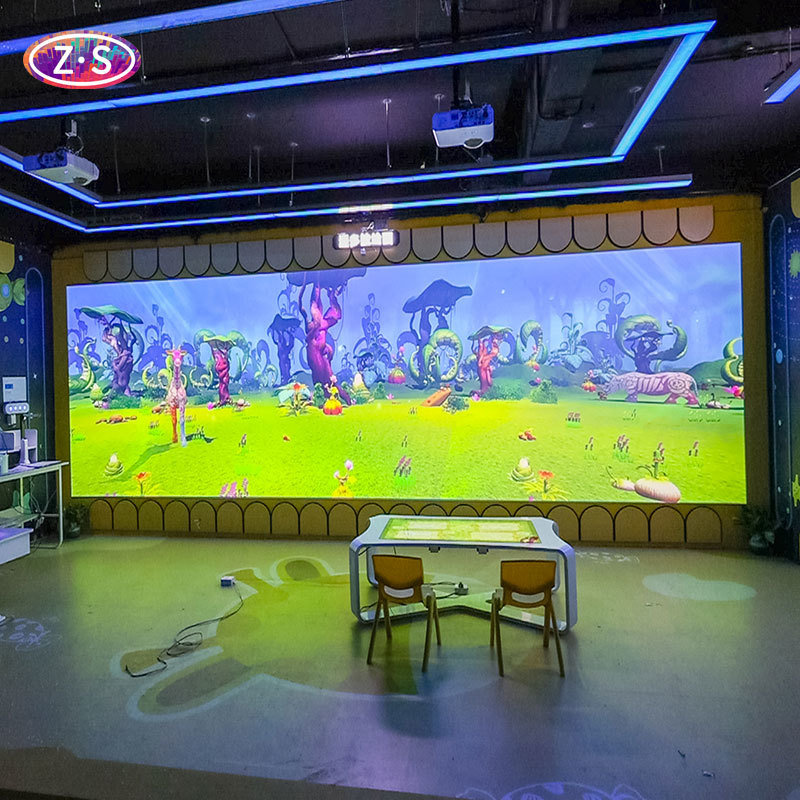 Multiple themed scenes AR Drawing Projection System for Indoor Digital Attractions