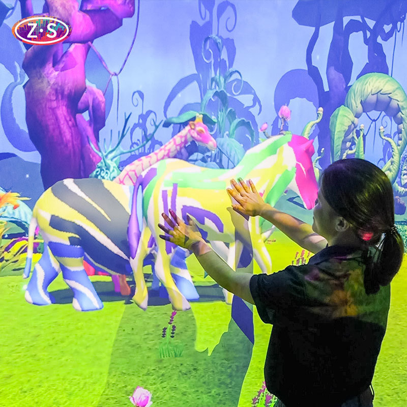 Interactive Drawing Projection Wall Multi-Sensory Experience Creative Learning