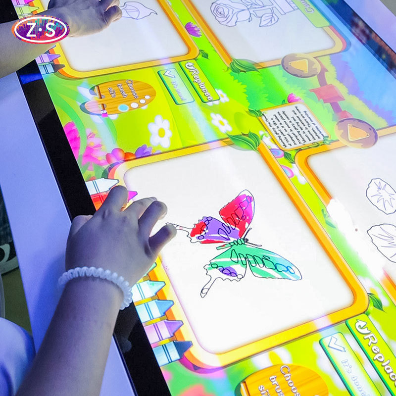 Resort Family Entertainment Zone Using Interactive Coloring Wall for Active Fun