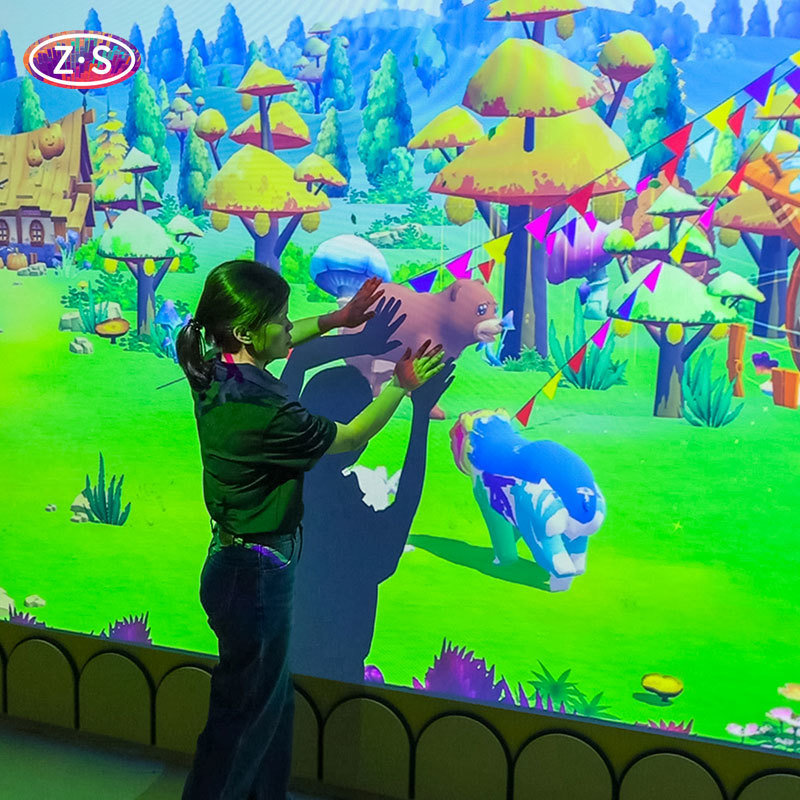 Interactive Digital Painting Wall Game With LCD Touch Table For Shopping Centers