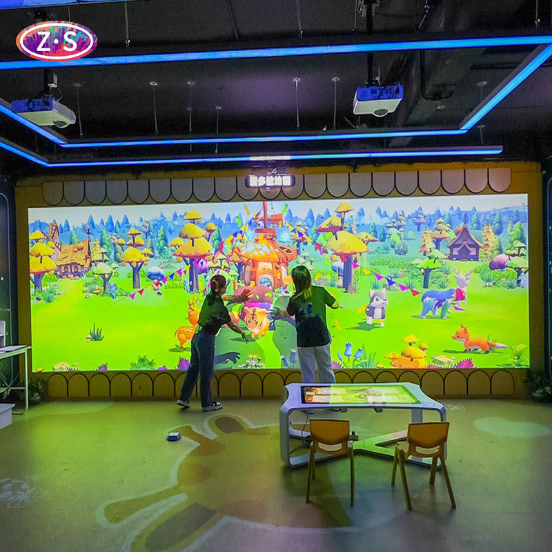10 Games Interactive Digital Painting Wall Game System For Corporate Showrooms 