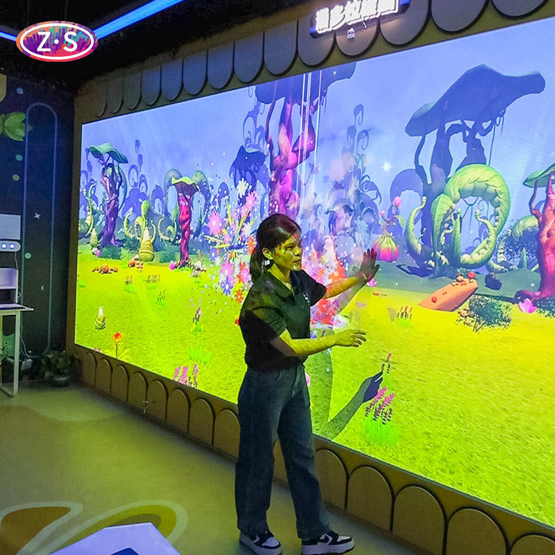 Multiple themed scenes AR Drawing Projection System for Indoor Digital Attractions