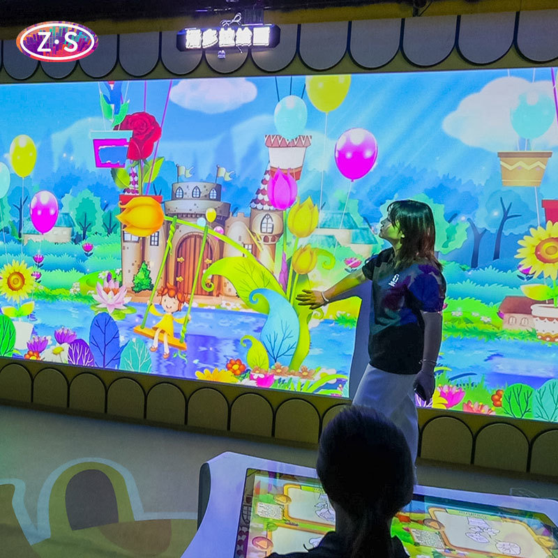 Interactive Coloring Wall Powered by Proprietary AR Engine for Ultra-Fast Scanning
