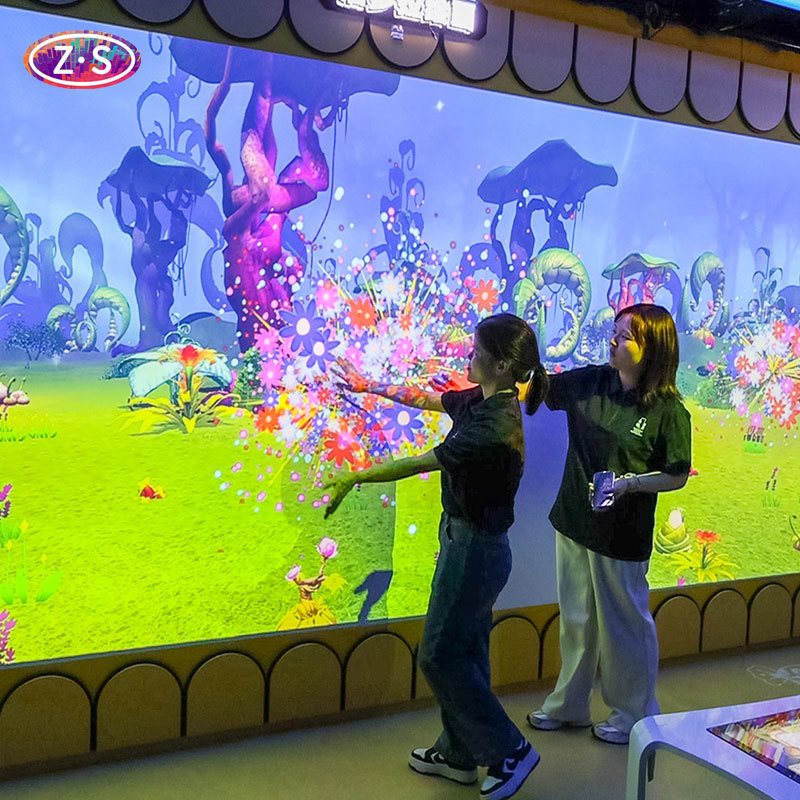 Interactive Coloring Wall with Self-Developed Motion Tracking Zero Calibration Needed