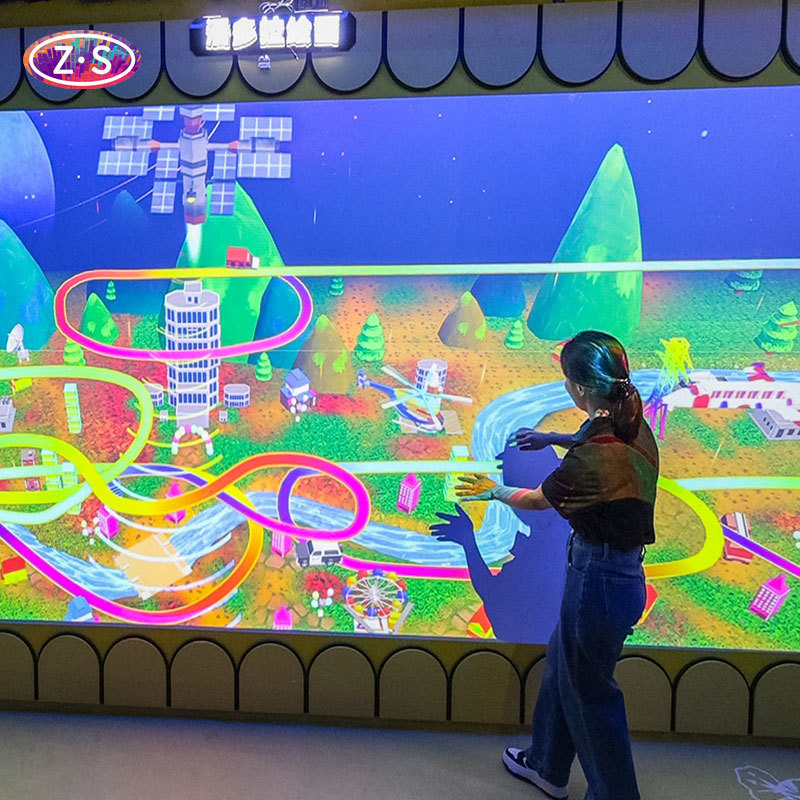 Resort Indoor AR Play Experience Alive Drawing for Active Family Engagement