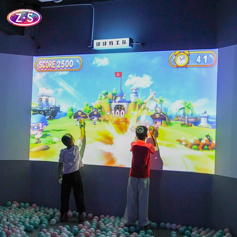 Compact All In One Multi Point Interactive Wall Projector Game Simple Installation