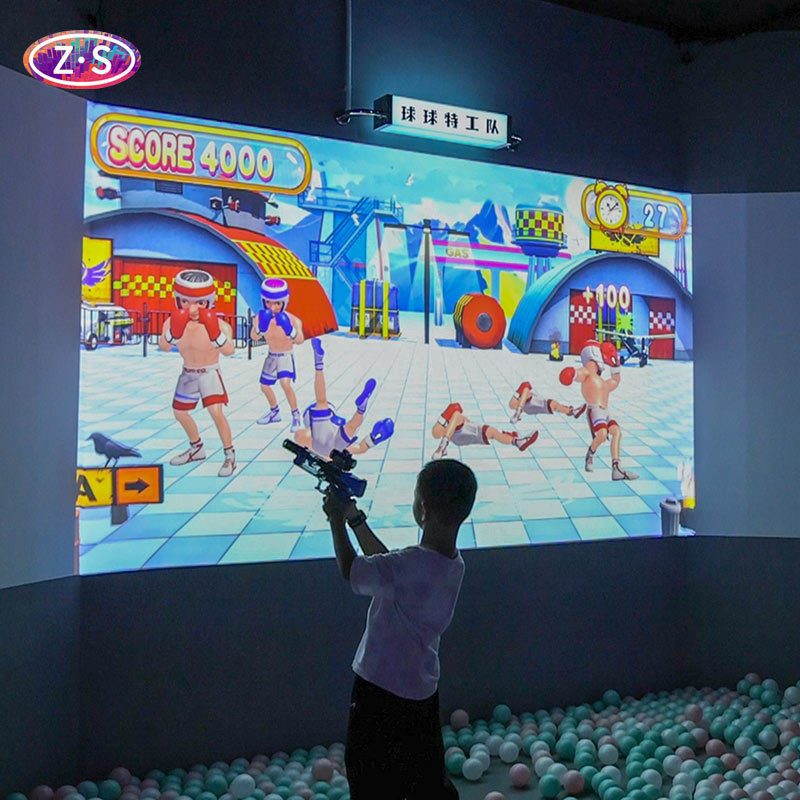 Multiplayer Experience Interactive Smash Wall Game System for Indoor Venues