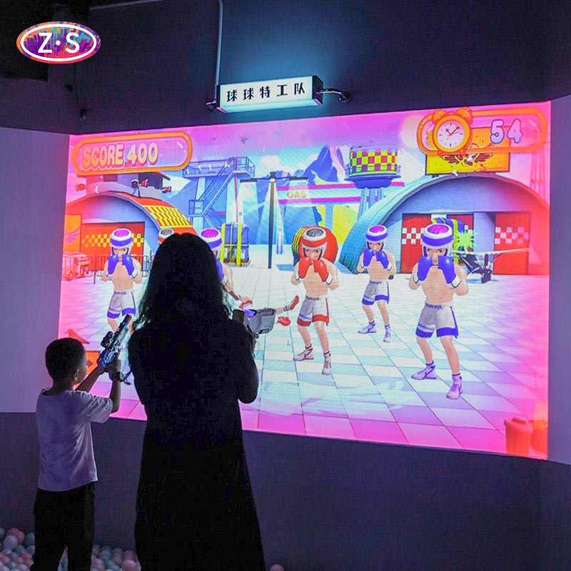 Compact All In One Multi Point Interactive Wall Projector Game Simple Installation