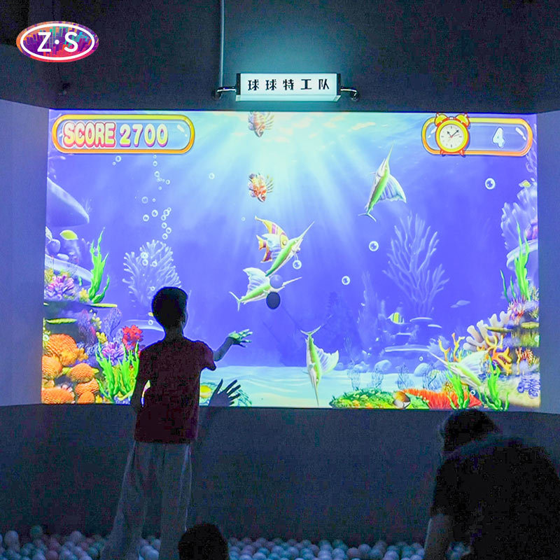 Real Time Scoring Interactive Wall Projection System HD Resolution For Kids