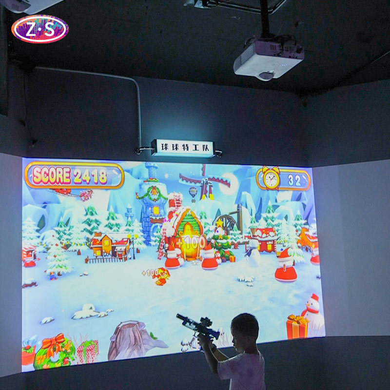 Interactive Smash Wall Game 3m*2.5m 30 Themes 3800 Lumen For Pre Schools