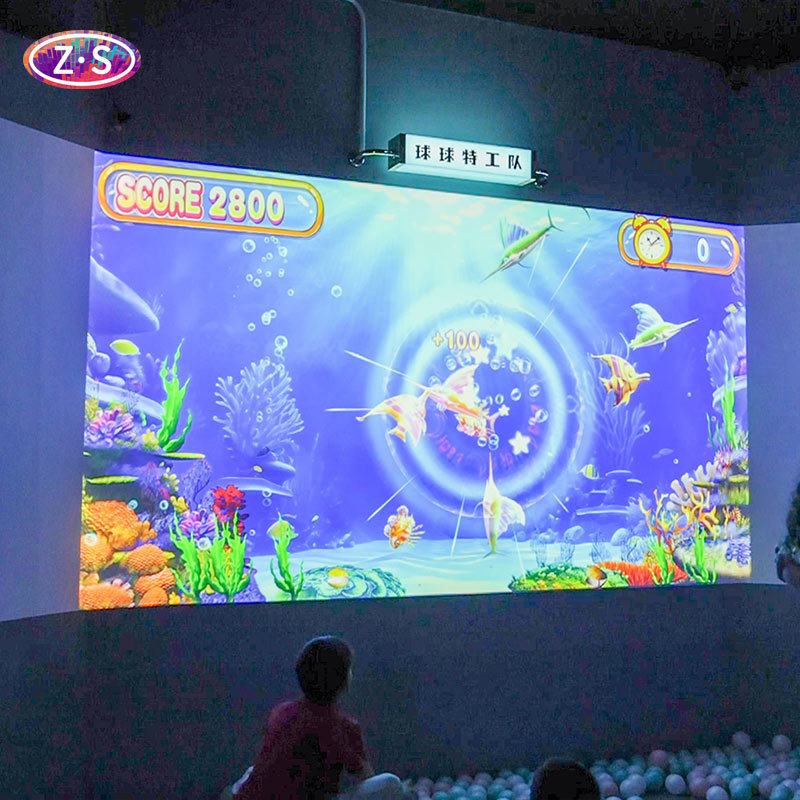 Star Wars Theme High Traffic Interactive Sports Wall  Projection Games For Gym