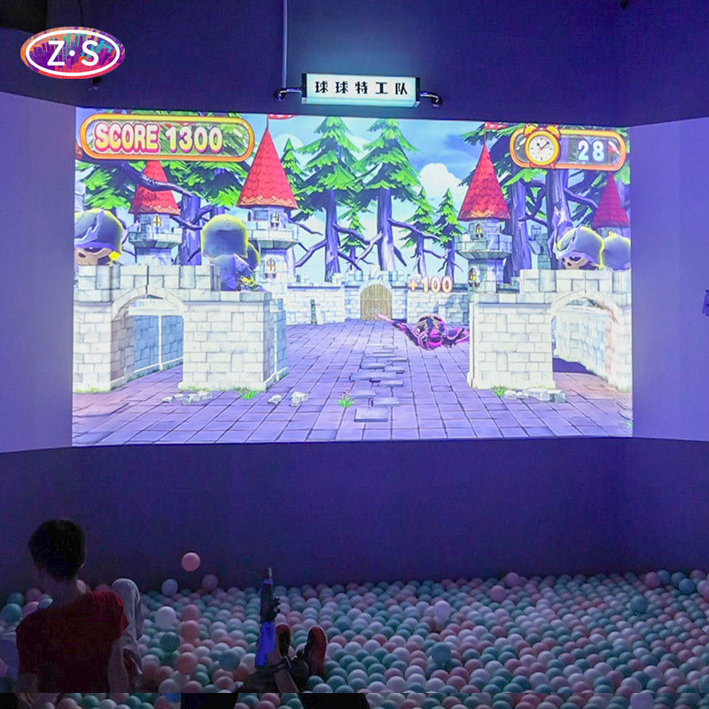 3m*2.2m Interactive Projection Wall Auto Score Ball Throwing Wall Interactive Games
