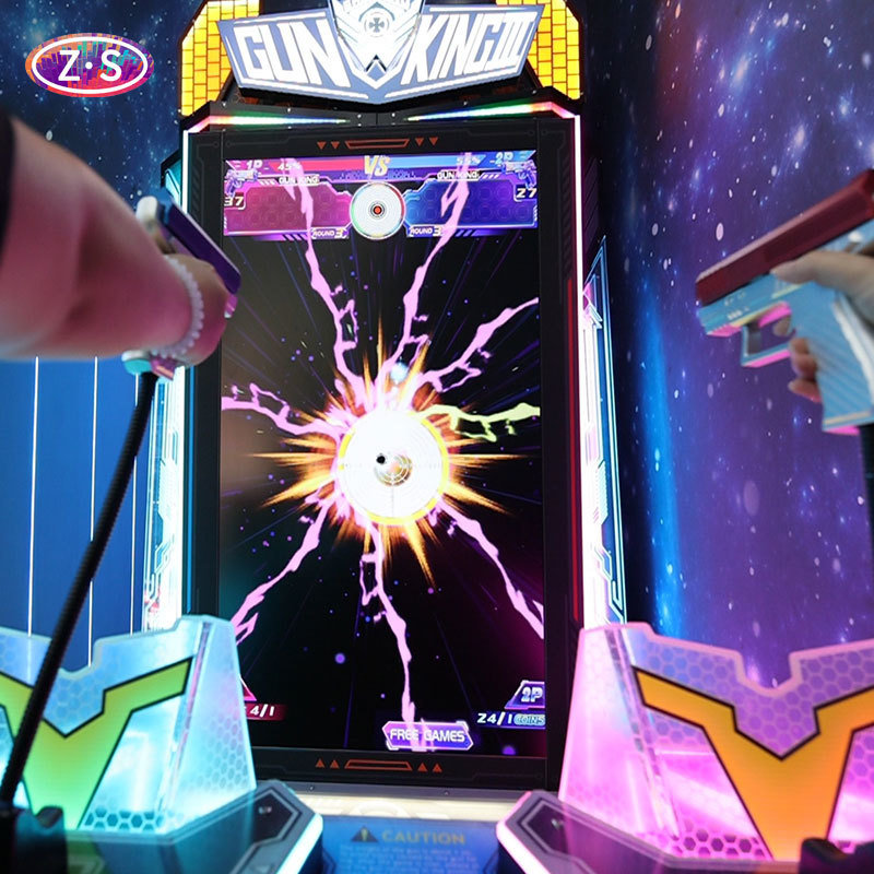 Live Scoring Interactive Arcade Games Mobile Light Gun Arcade Cabinet For Attractions