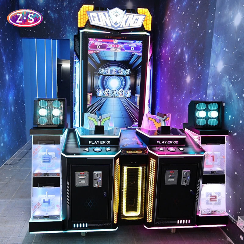 Live Scoring Interactive Arcade Games Mobile Light Gun Arcade Cabinet For Attractions