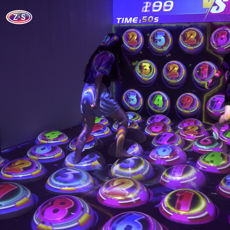 Step Scoring Interactive Ball Games Projection Laser Source For Shopping Malls