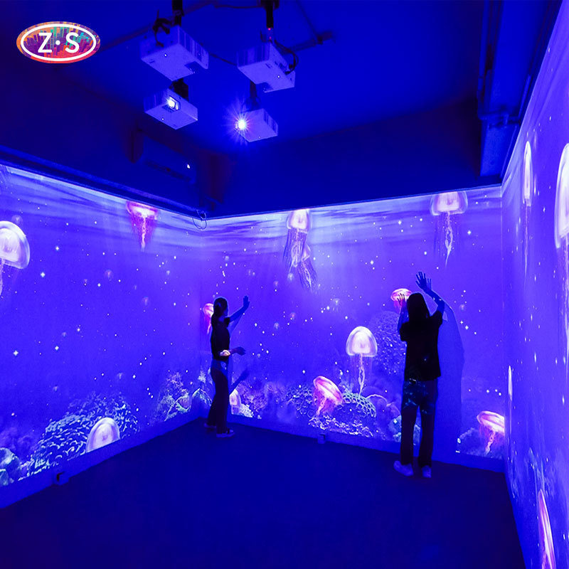Multi Scene Entertainment Immersive Interactive Projection Solution for Art Gallery