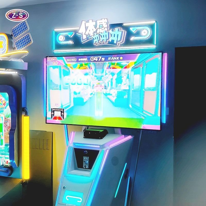 Coin-Op Machine Real Time Motion Tracking Game Terminal Dual Player Sports Centers