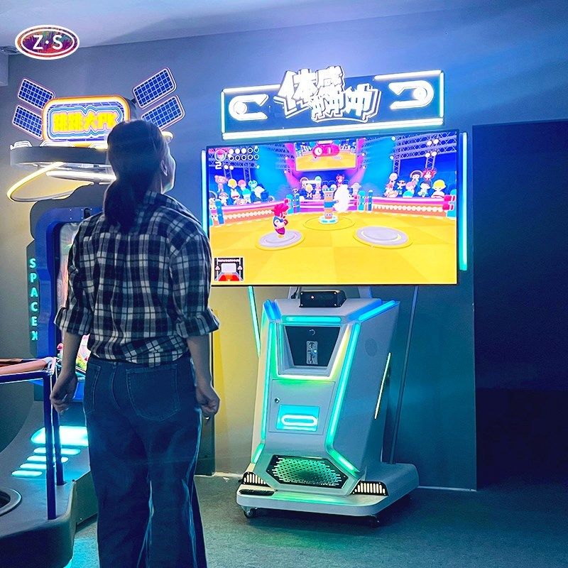 Interactive Arcade Machine With Real Time Motion Tracking For Employee Break Rooms