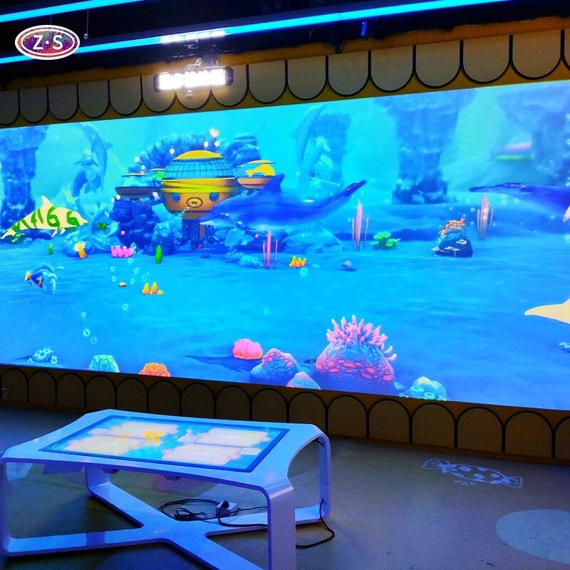 Immersive Interactive Digital Painting Wall Game With Scanner For Exhibitions