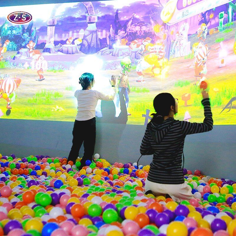 Compact All In One Multi Point Interactive Wall Projector Game Simple Installation