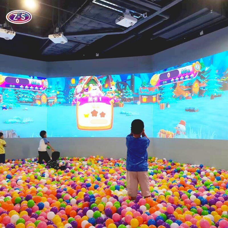 Laser Short Throw Interactive Wall Projection Game with Multi Ball Smash Gameplay