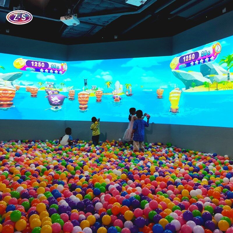 All In One Attraction Interactive Smash Wall Projector Game For Commercial Centers