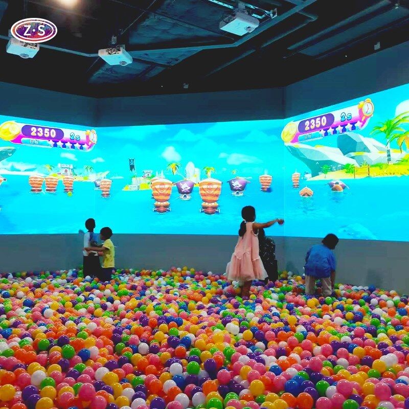 3D Visual Multi Point Interactive Wall Game Vibrant Gameplay for  Kindergartens