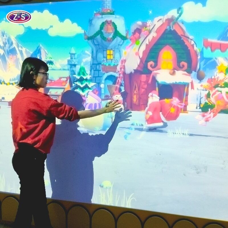 Multiple themed scenes AR Drawing Projection System for Indoor Digital Attractions