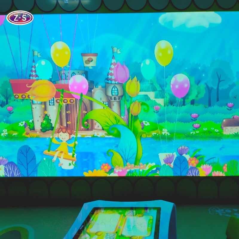 Furniture Showroom Play Area Using Interactive Coloring Wall for Browsing Families
