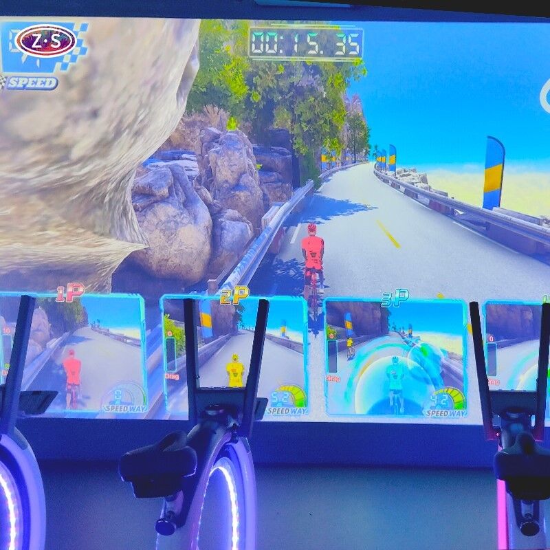High Replay Value Indoor Racing Fitness AR Bicycle Simulator for Sports Park 
